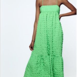 Zara lime green dress